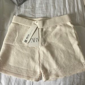 Zara knit shorts